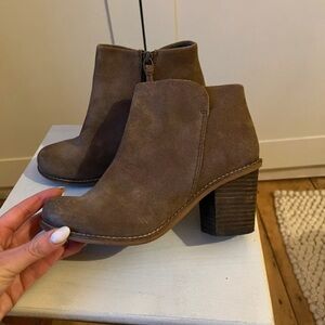 Clarks Brown Suede Ankle Booties
